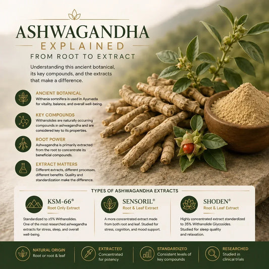 Ashwagandha Explained: From Root to Extract